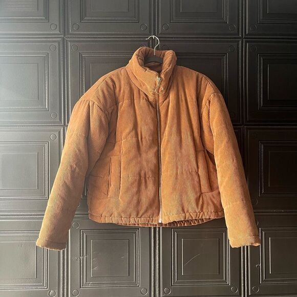 Corduroy Puffer Jacket - Picture 1 of 3